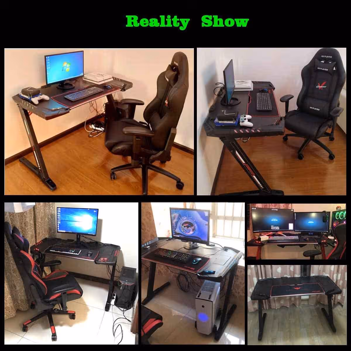 يوريكا Z2 جنرال سيريز 51 بوصة مكتب ألعاب RGB