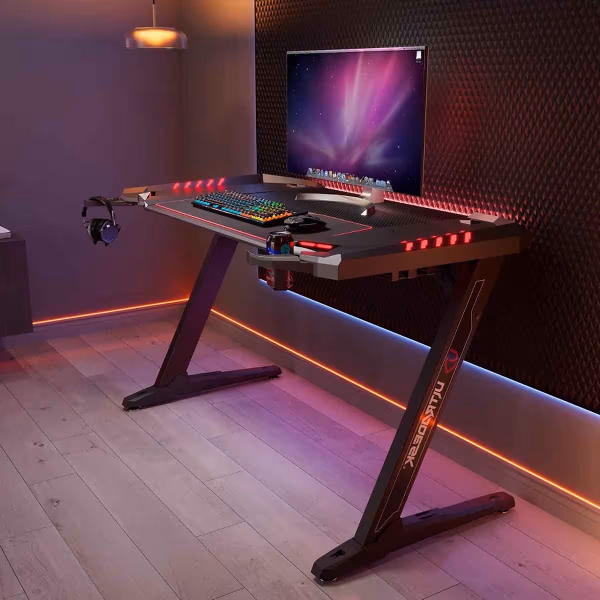 يوريكا Z2 جنرال سيريز 51 بوصة مكتب ألعاب RGB