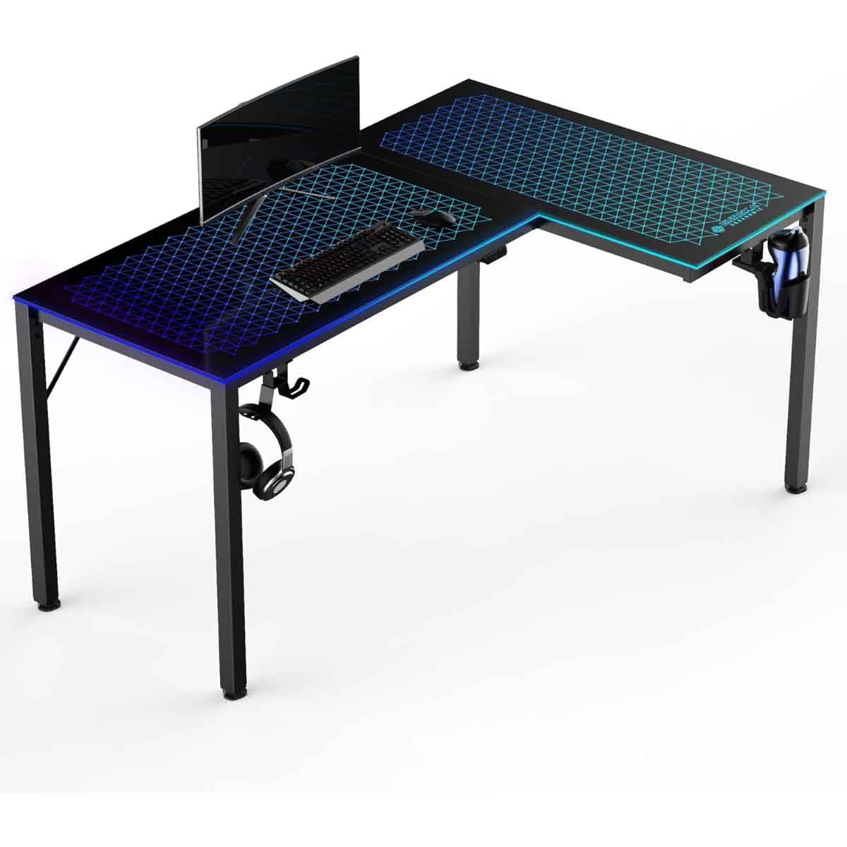 يوريكا مكتب ألعاب RGB شكل حرف L