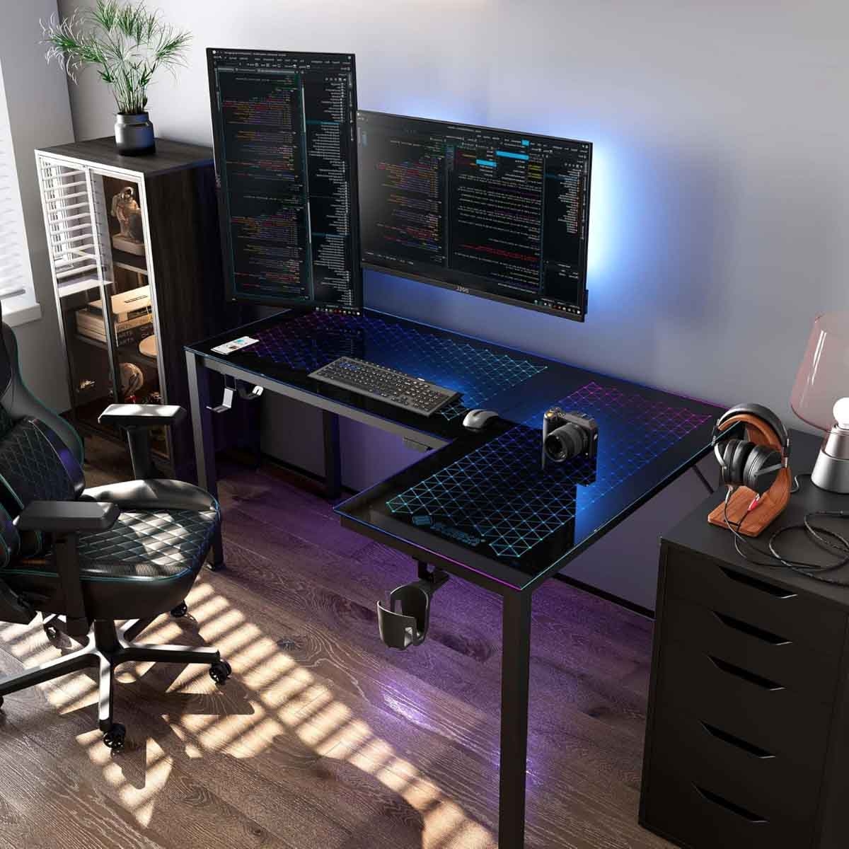 Eureka RGB L-Shape Gaming Desk
