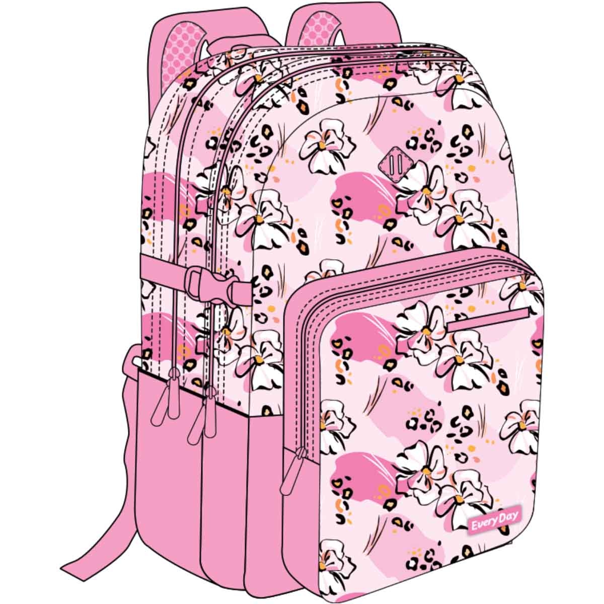 إيفري داي حقيبة ظهر عصرية ومتينة وواسعة ومريحة مقاس 18 انش