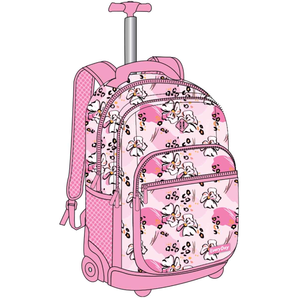 إيفري داي حقيبة ترولي خفيفة الوزن وعصرية بعجلات ناعمة مقاس 20 انش