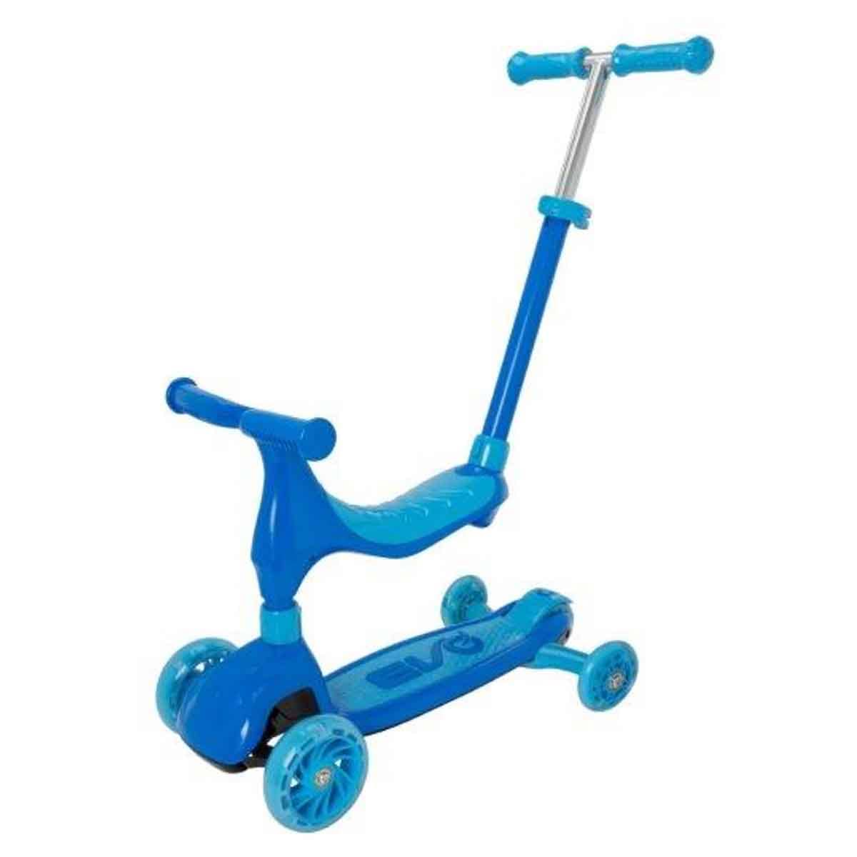 Evo Baby Blue 4-in-1 Evolve Ride-On Scooter Boys, 3-4 Years