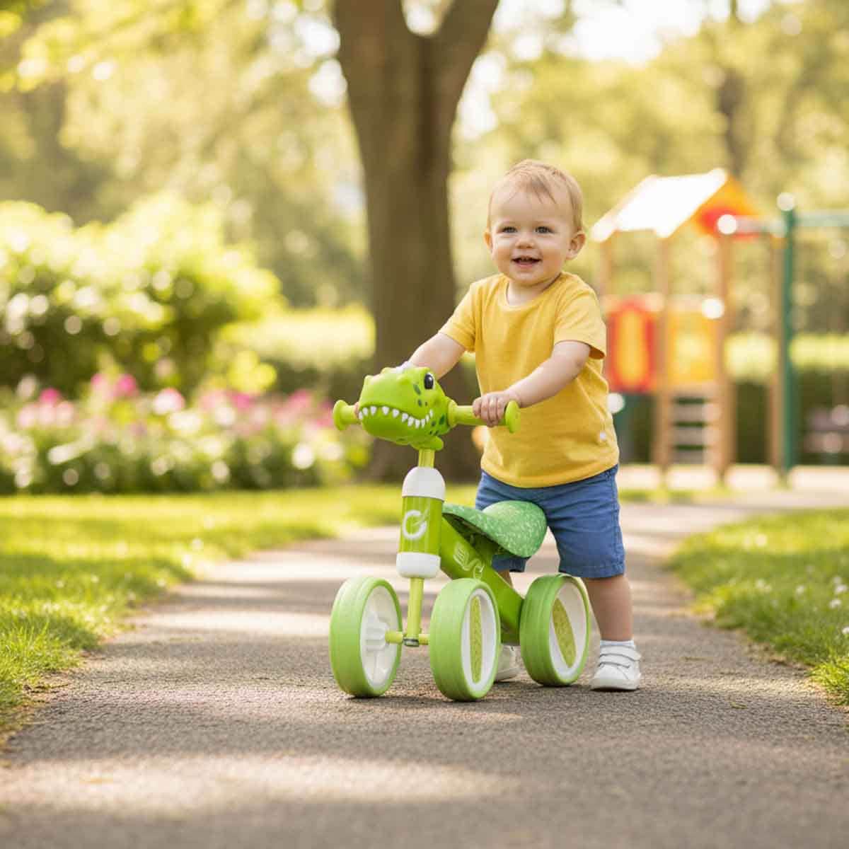 Evo Dino Head Bobble Bike Ride-On Unisex, 3-4 Years