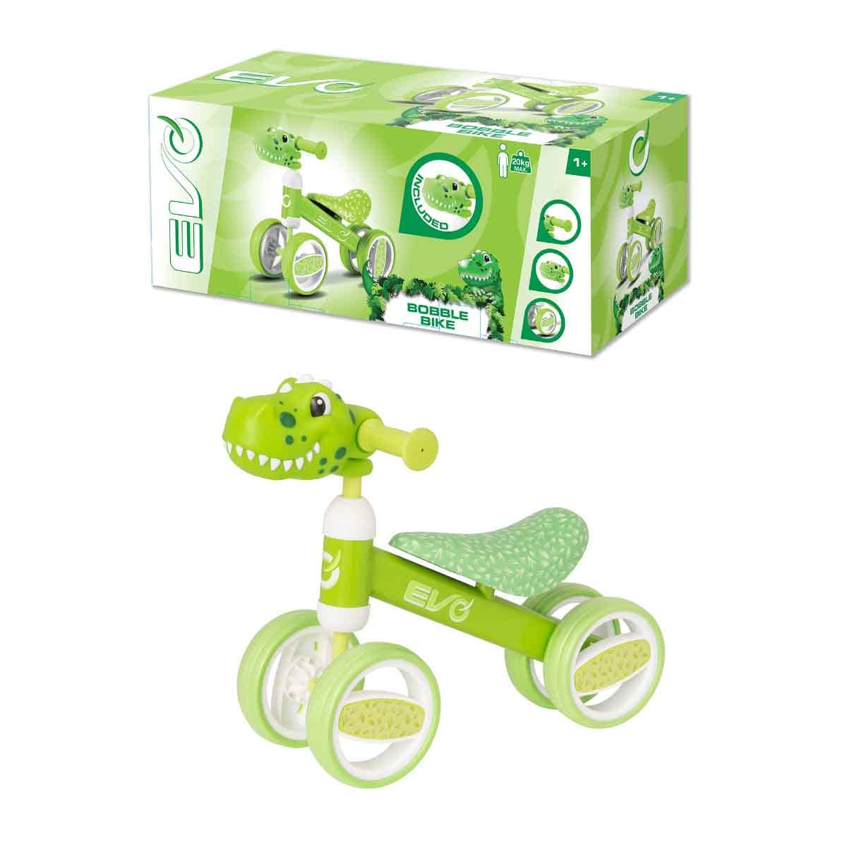 Evo Dino Head Bobble Bike Ride-On Unisex, 3-4 Years
