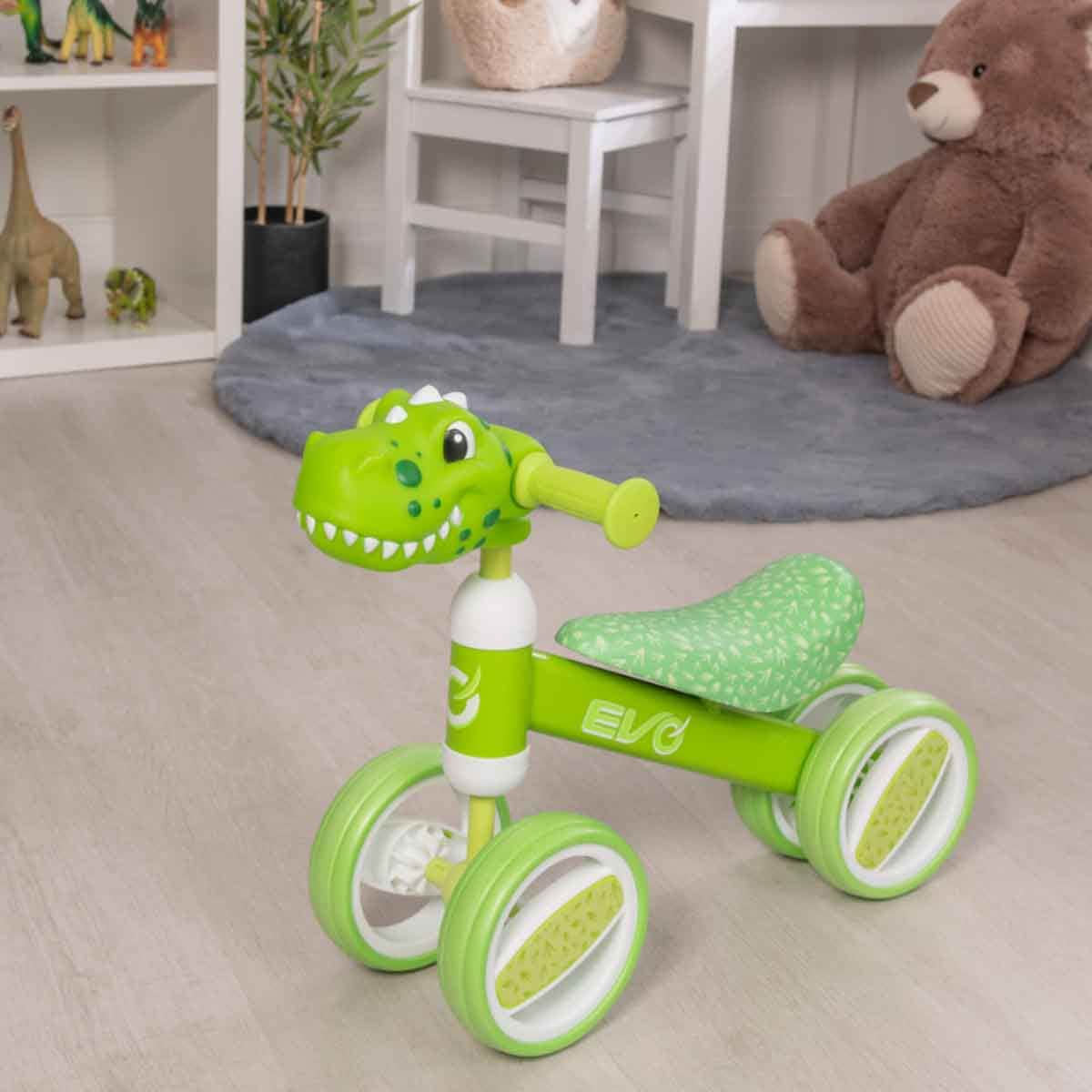 Evo Dino Head Bobble Bike Ride-On Unisex, 3-4 Years