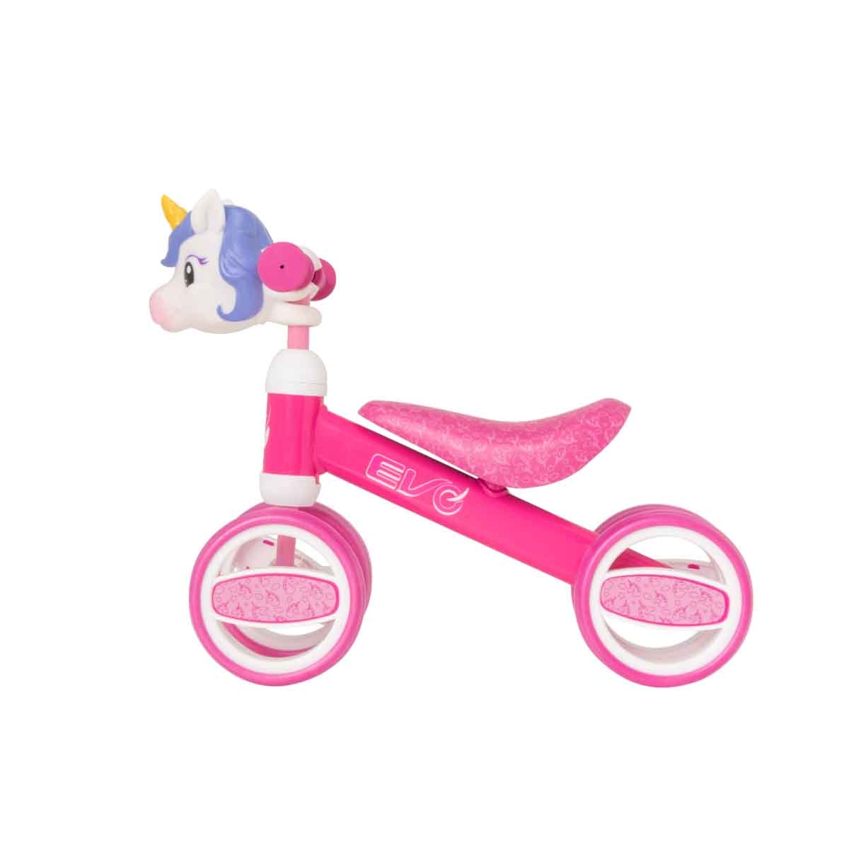Evo Unicorn Head Bobble Bike Ride-On Girls, 3-4 Years