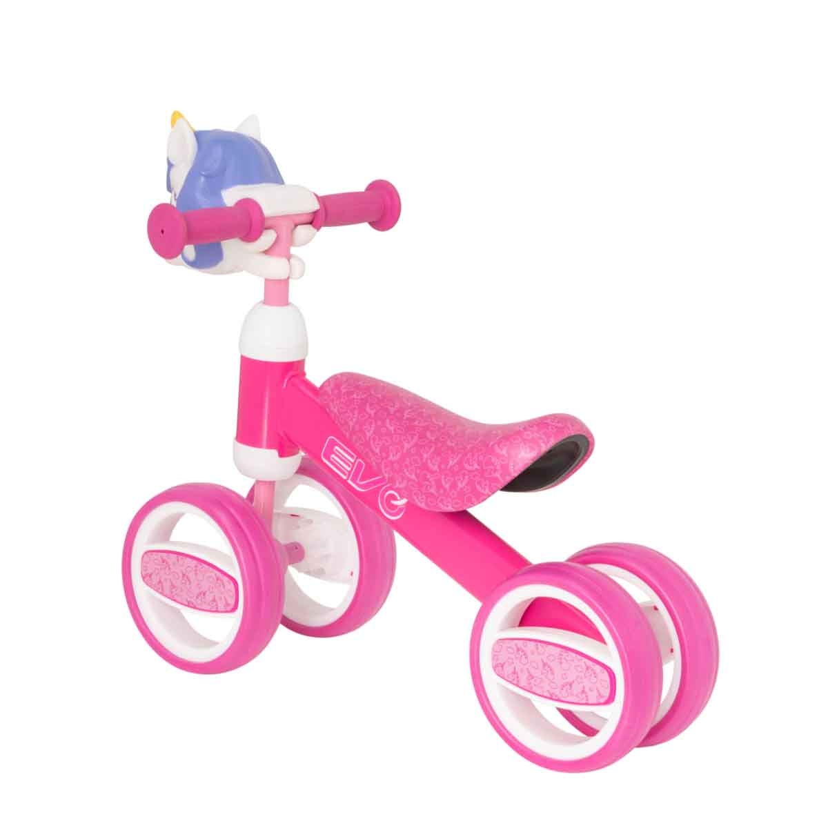 Evo Unicorn Head Bobble Bike Ride-On Girls, 3-4 Years