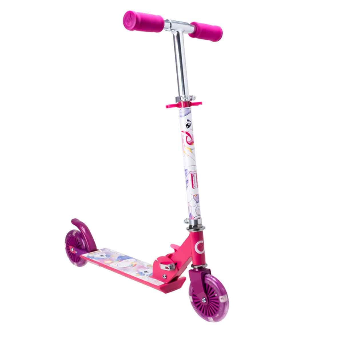 Evo Unicorn Inline Ride-On Scooter Girls, 5-7 Years
