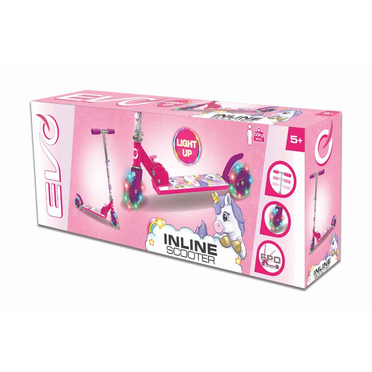 إيفو سكوتر ركوب أحادي القرن للبنات، 5-7 سنوات