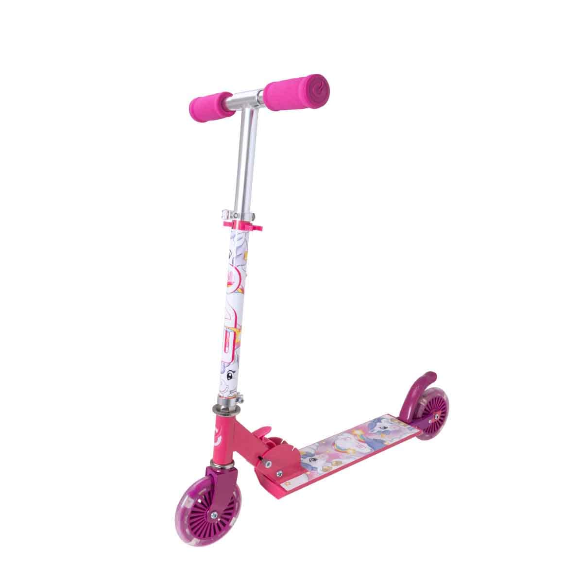 Evo Unicorn Inline Ride-On Scooter Girls, 5-7 Years