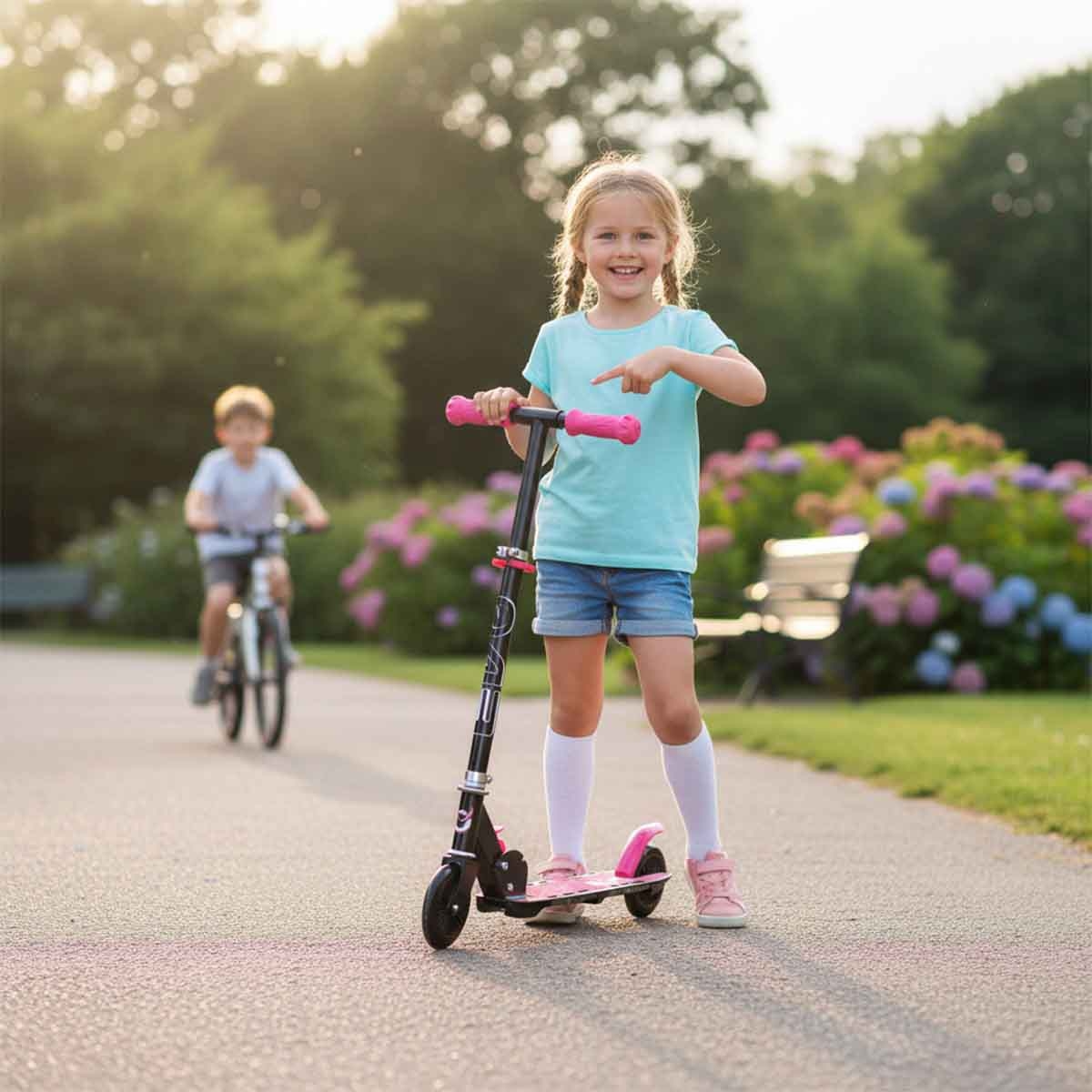 إيفو سكوتر مضيء للبنات، 5-7 سنوات