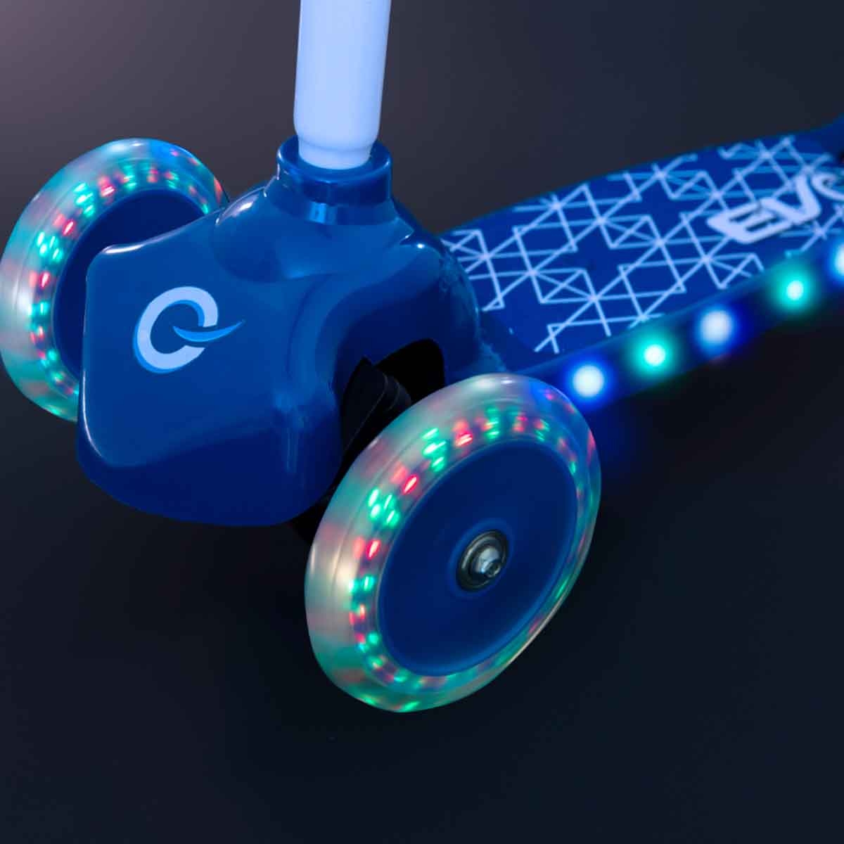 إيفو سكوتر ركوب مضيء موف آند غروف أزرق للأولاد، 3-4 سنوات