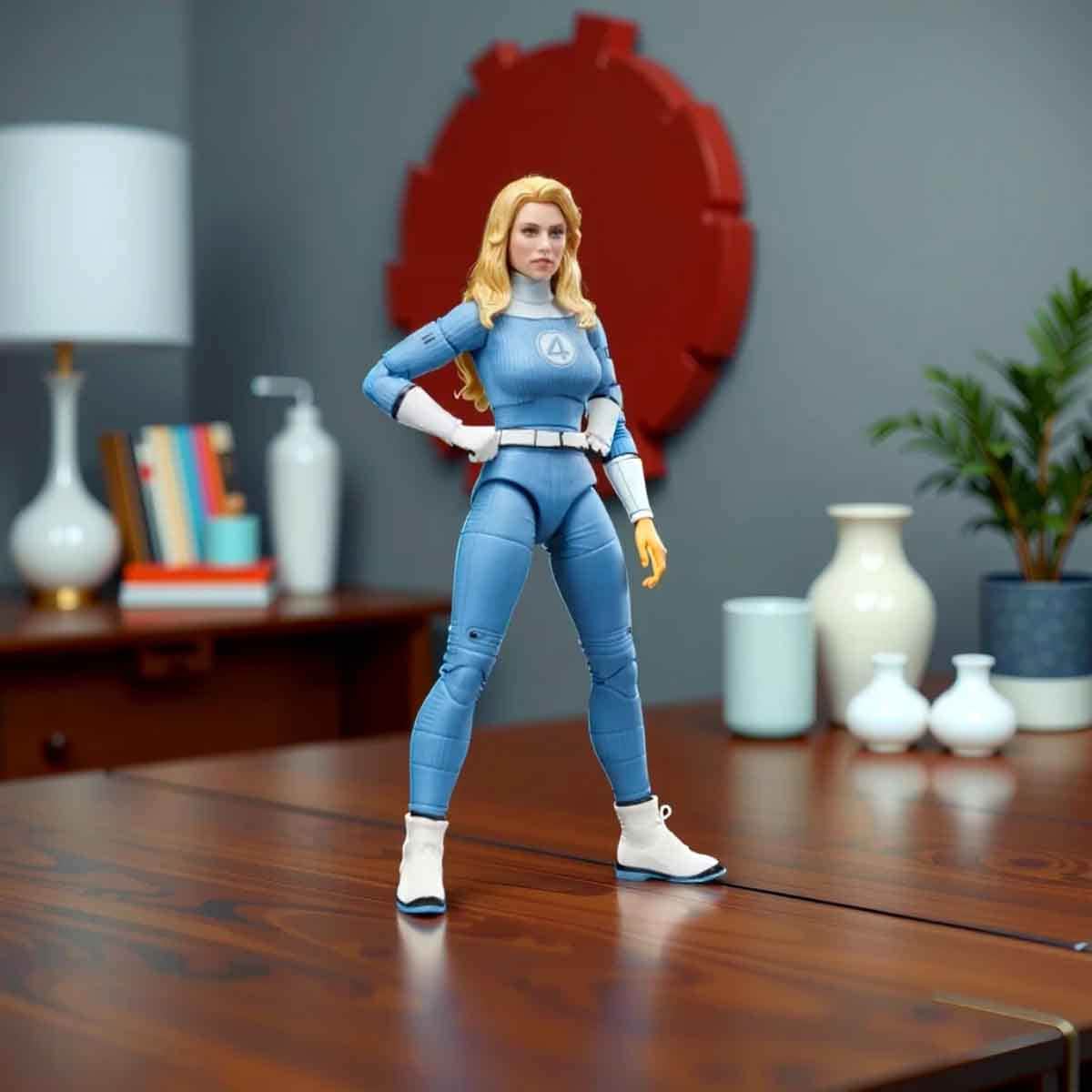 Marvel Legends Series 6" Invisible Woman Action Figure Unisex, 3-4 Years