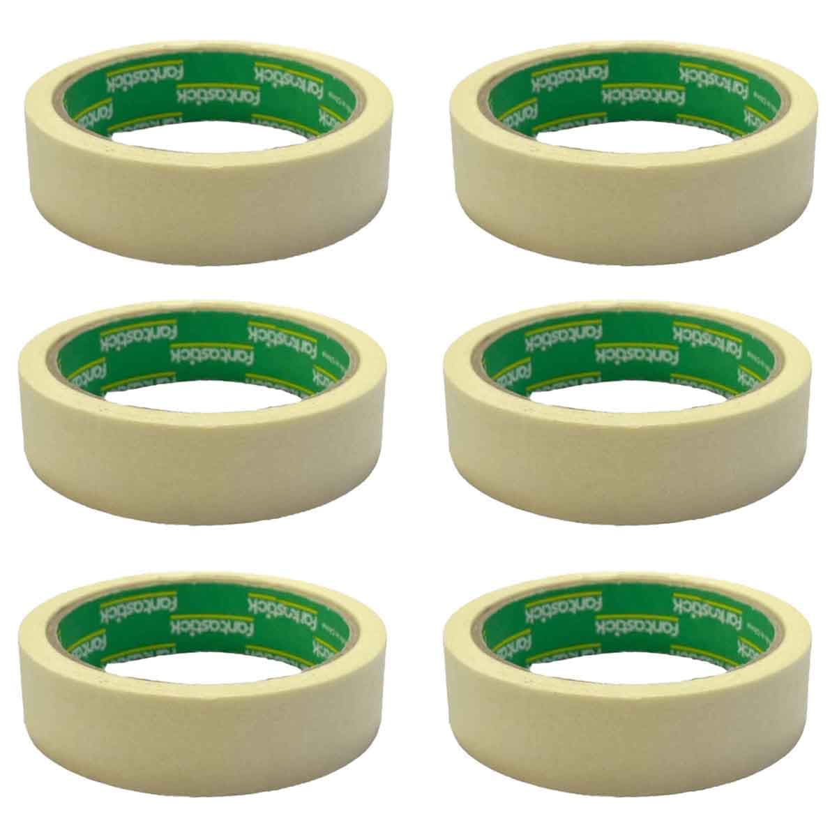 Fantastick 1" x 18yard Strong Adhesive Masking Tape Pack of 6