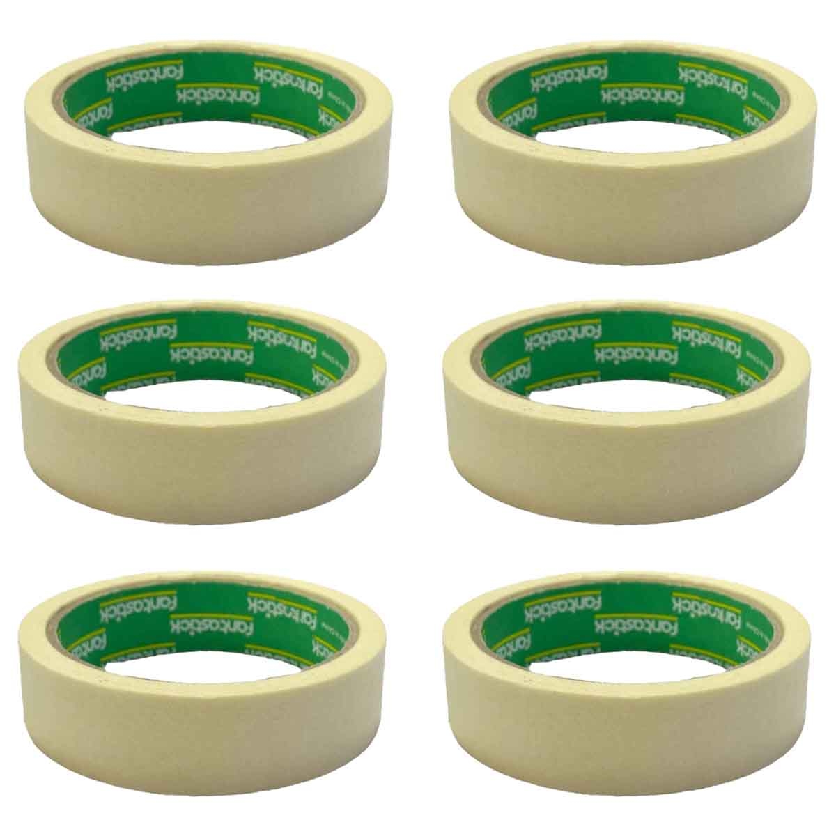 Fantastick 1" x 18yard Strong Adhesive Masking Tape Pack of 6