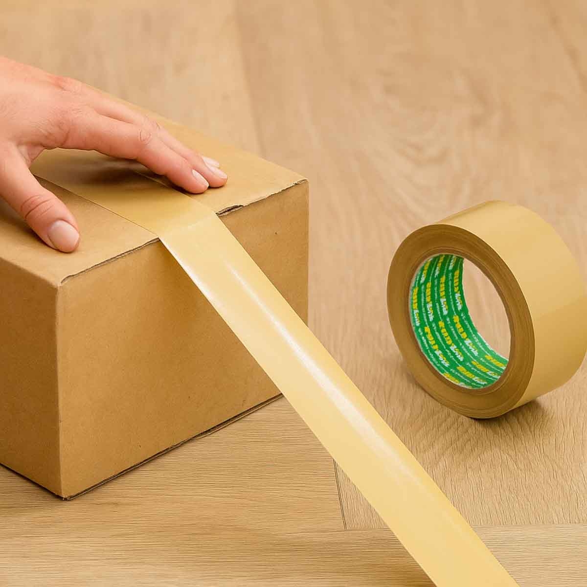 فانتستك شريط تغليف بني 2" × 100 يارد مجموعة من 5