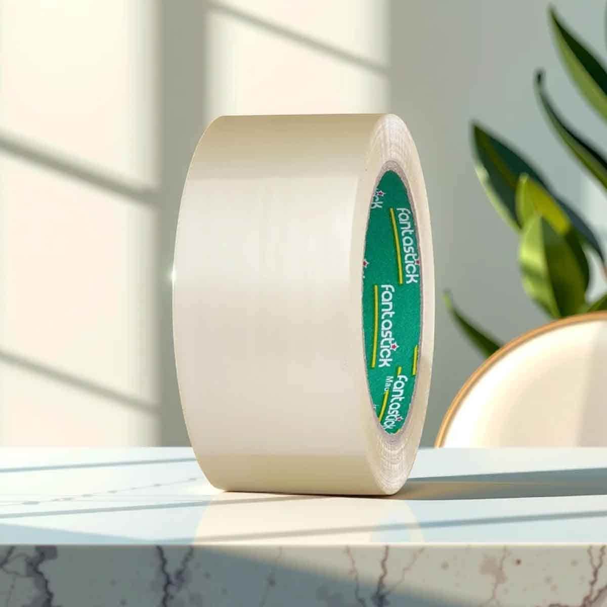 Fantastick 2" x 50yard Strong Adhesive Transparent Packaging Tape,Pack of 6