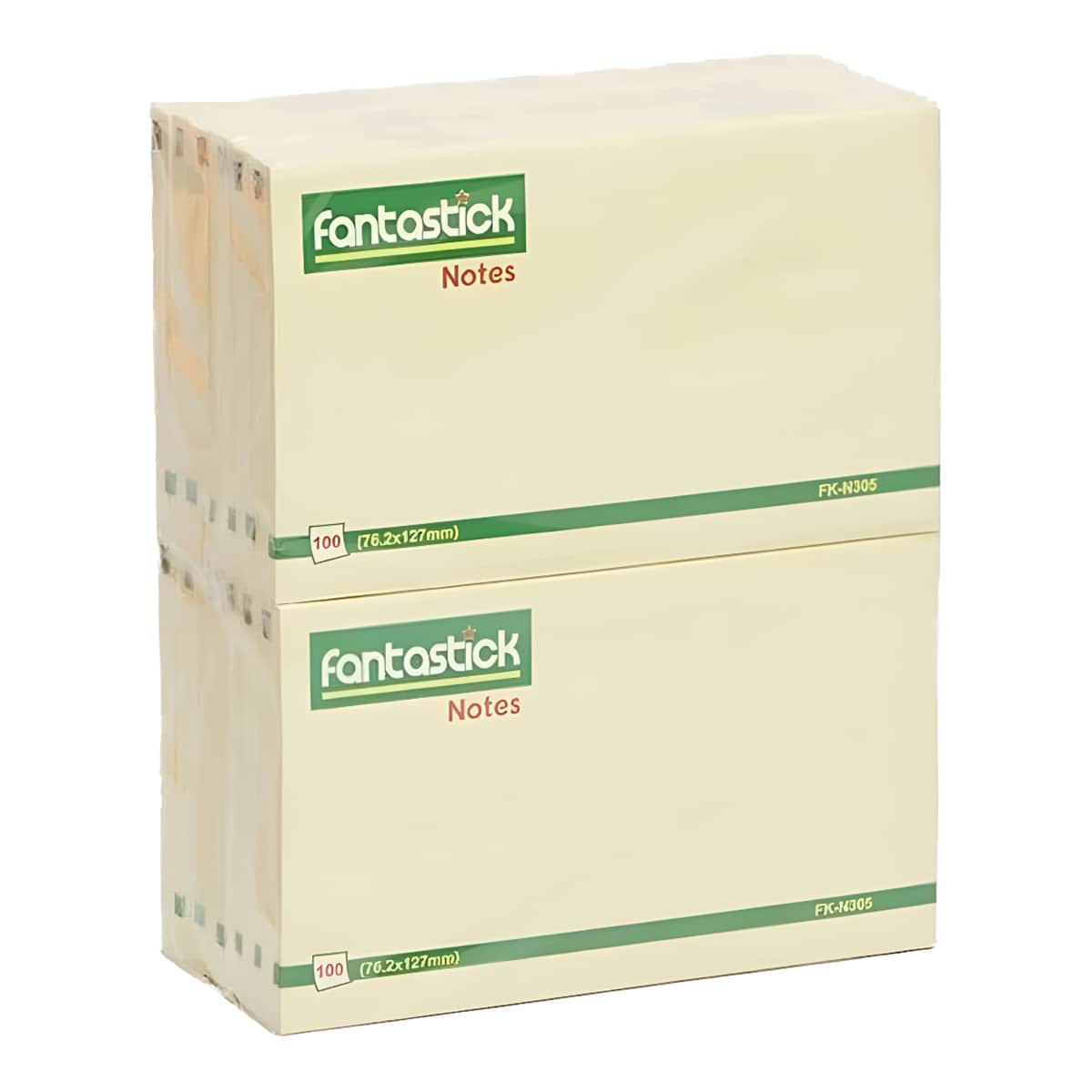 Fantastick 3" x 5" Self Adhesive Stick Notes, Pack of 12