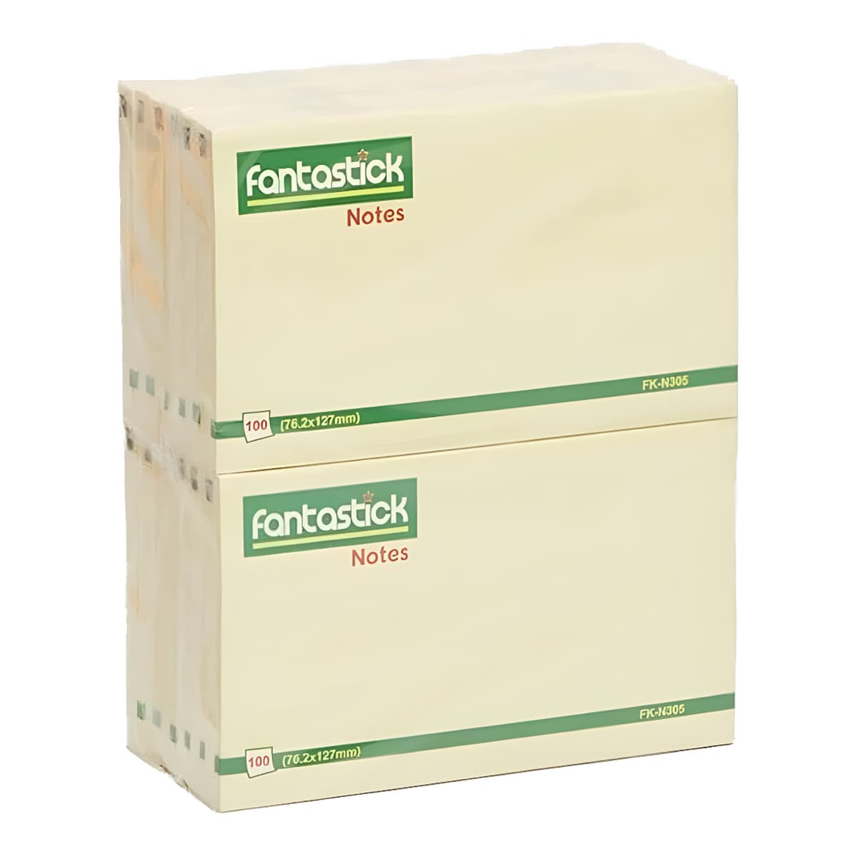 Fantastick 3" x 5" Self Adhesive Stick Notes, Pack of 12