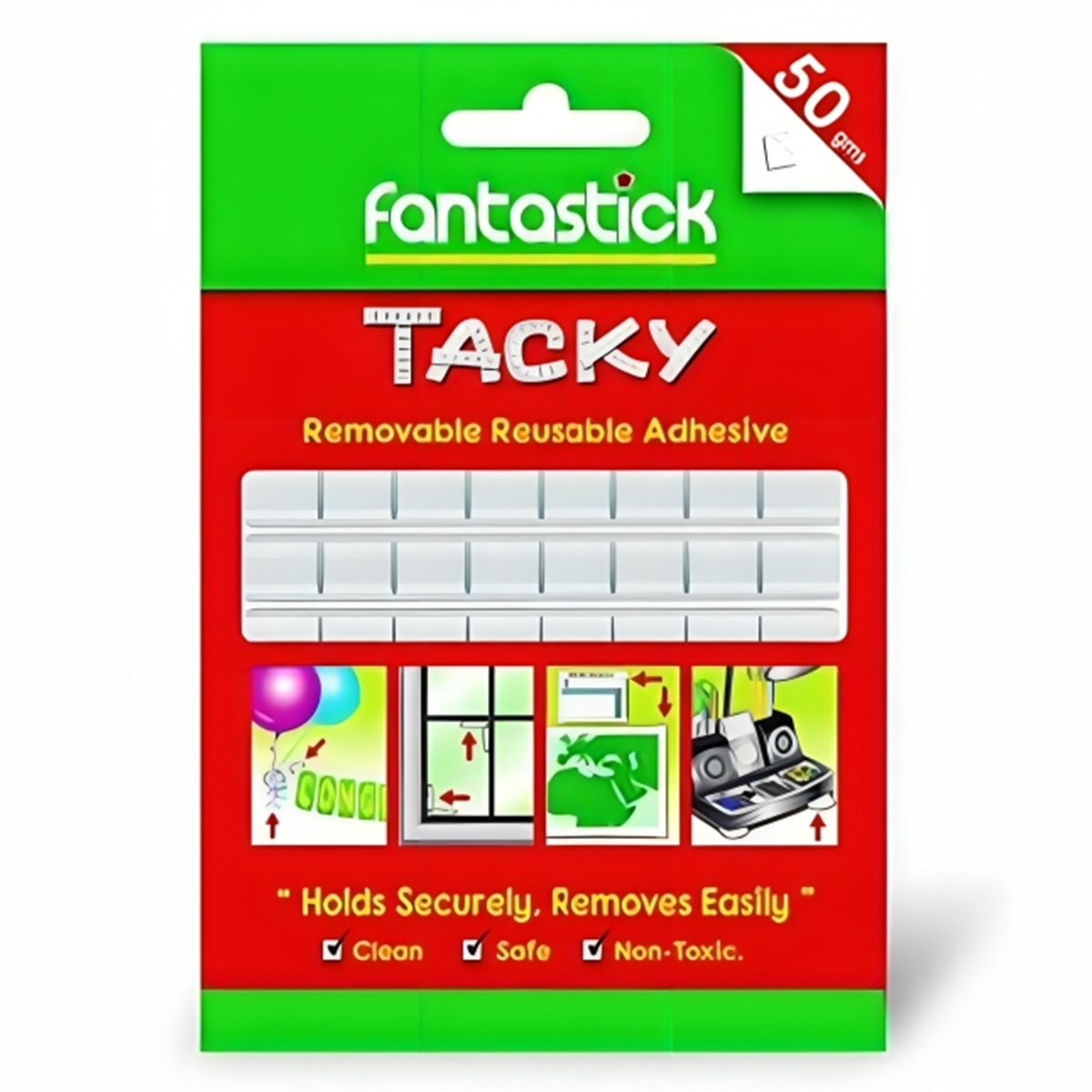 فانتستك علك لاصق آمن وثابت 90 قطعة مجموعة من 12