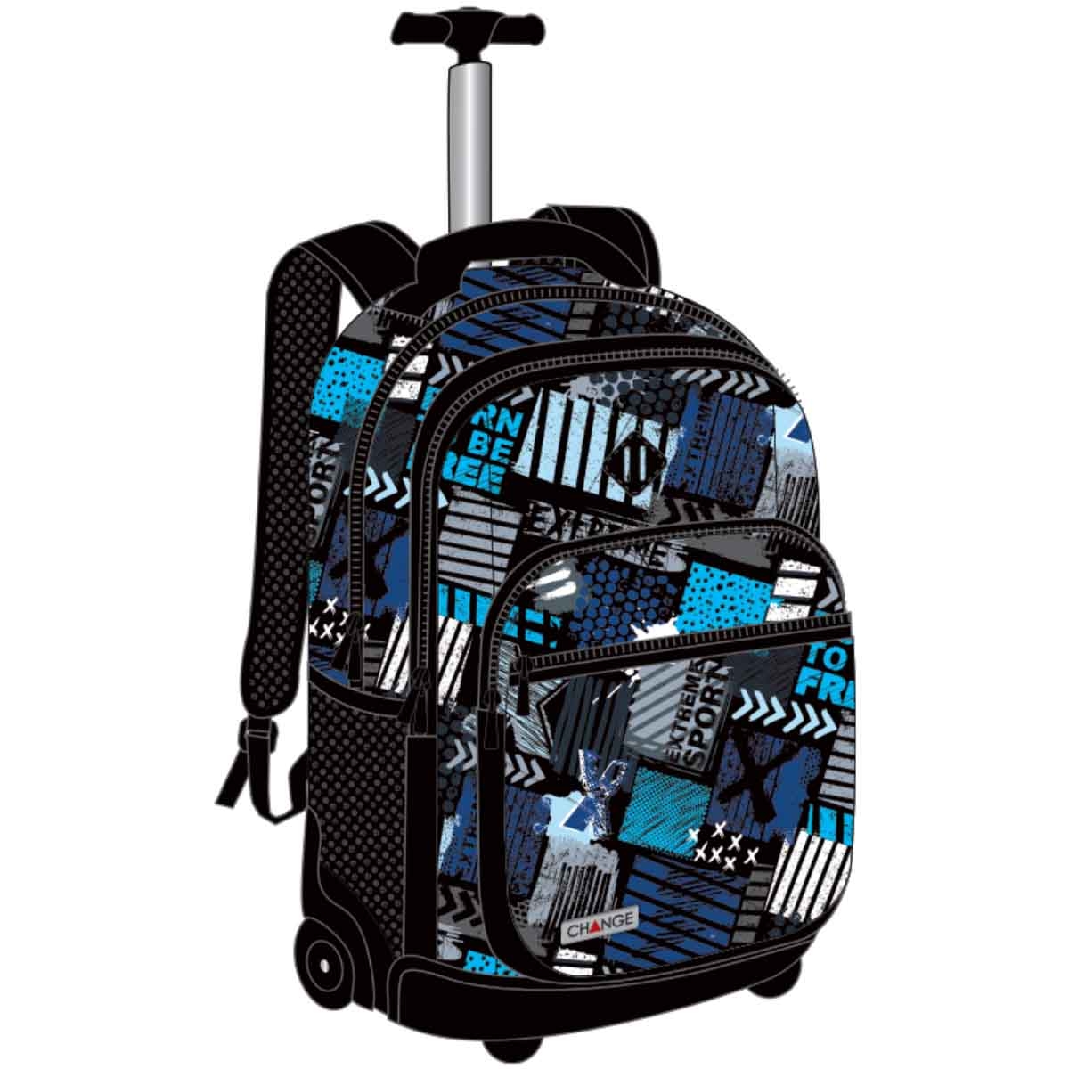 إف جير حقيبة ترولي متينة وعصرية متعددة الأقسام مقاس 20 انش