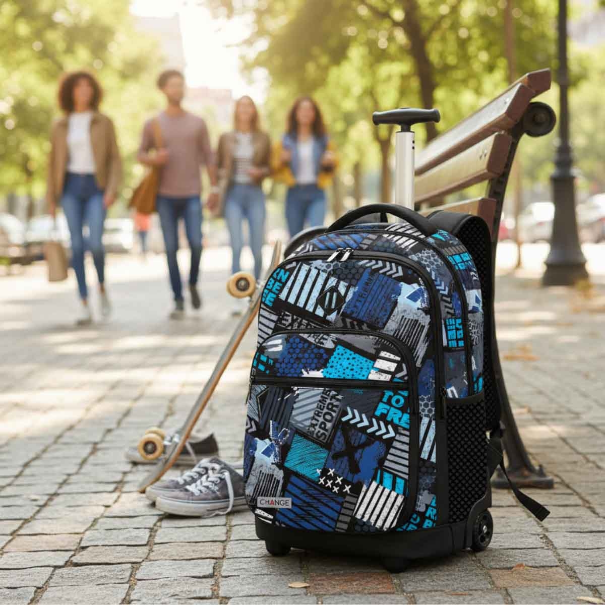 إف جير حقيبة ترولي متينة وعصرية متعددة الأقسام مقاس 20 انش