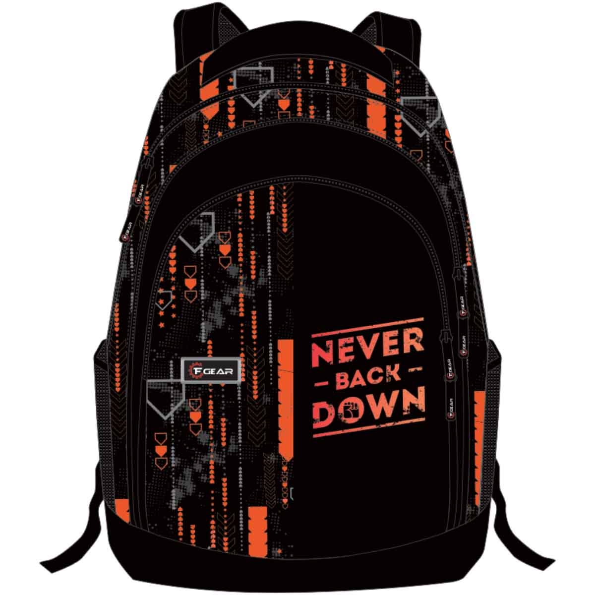 إف جير حقيبة ظهر مدرسية وسفر واسعة ومريحة بتصميم مريح مقاس 19 انش