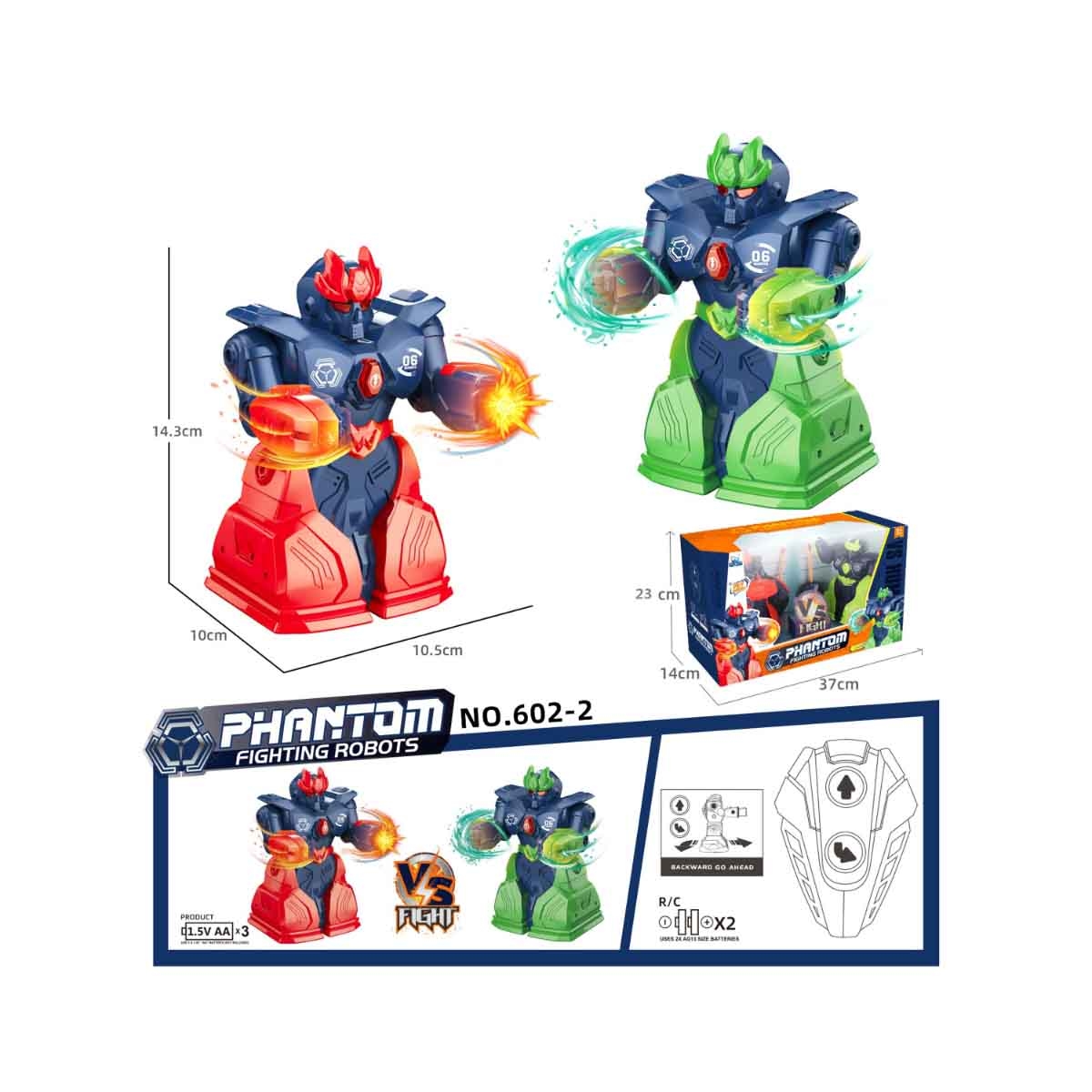 JLY Toys Phantom Fighting Robots Boys, 5-7 Years