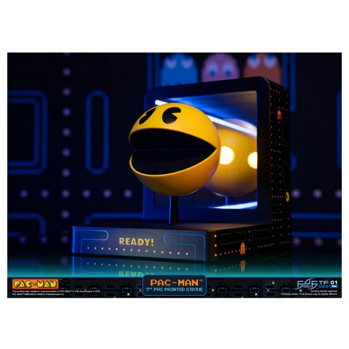 First 4 Figures 7" Pac-Man PVC Standard Edition Statue Unisex, 13+ Years