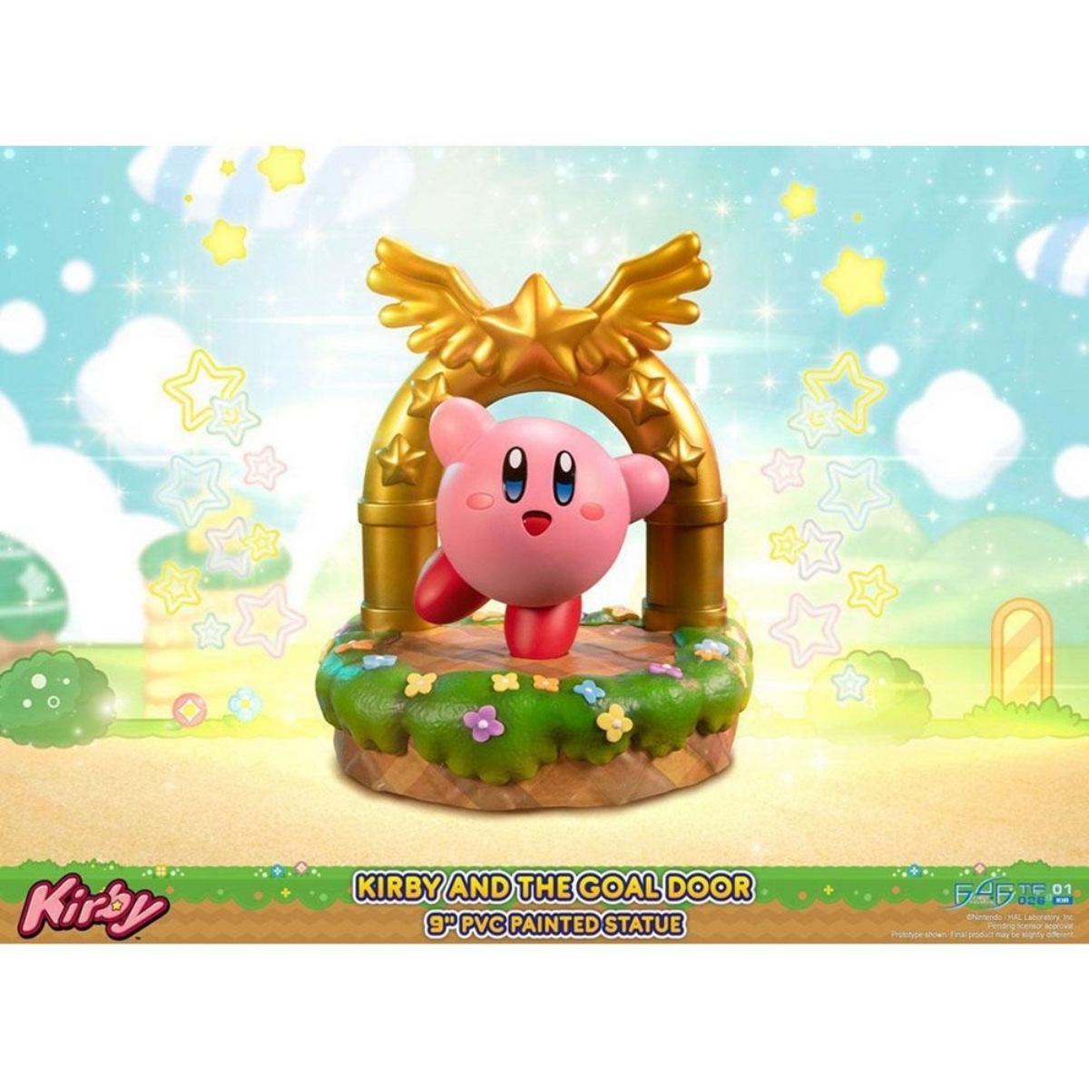 First 4 Figures 9" Kirby & The Goal Door PVC Statue Unisex, 13+ Years