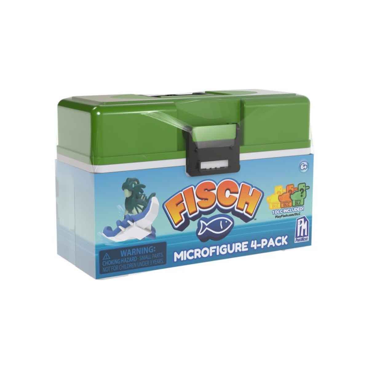 فيش لعبة 4 في 1 مجسمات صغيرة منوعة قابلة للجمع للجنسين، 5-7 سنوات