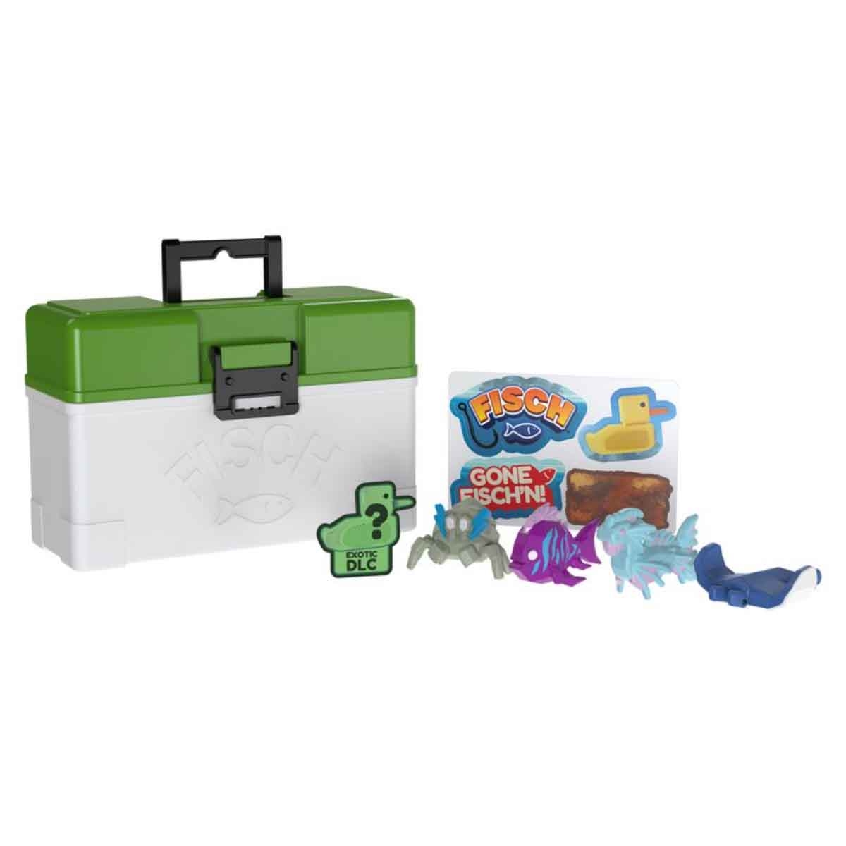 فيش لعبة 4 في 1 مجسمات صغيرة منوعة قابلة للجمع للجنسين، 5-7 سنوات