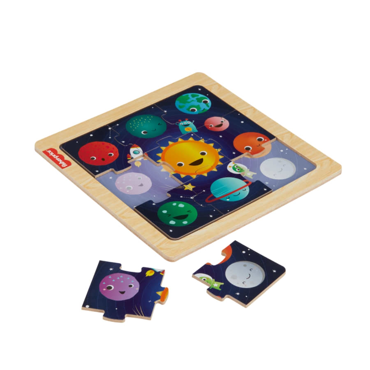 Fisher-Price Assorted Wooden Jigsaw Puzzle Unisex, 3-4 Years