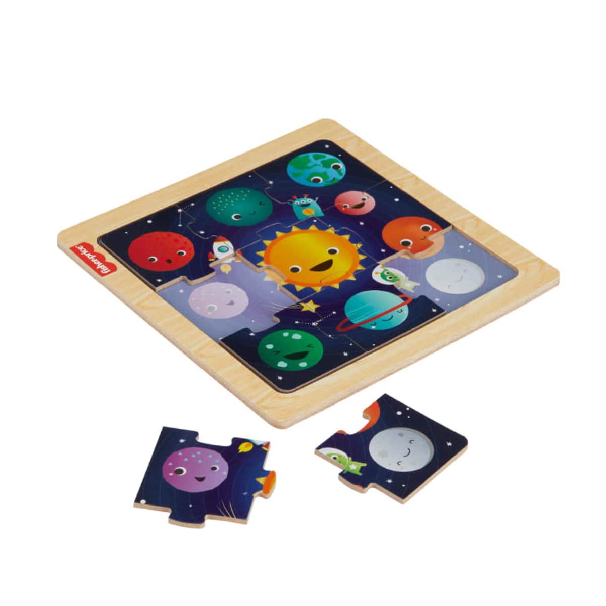 Fisher-Price Assorted Wooden Jigsaw Puzzle Unisex, 3-4 Years