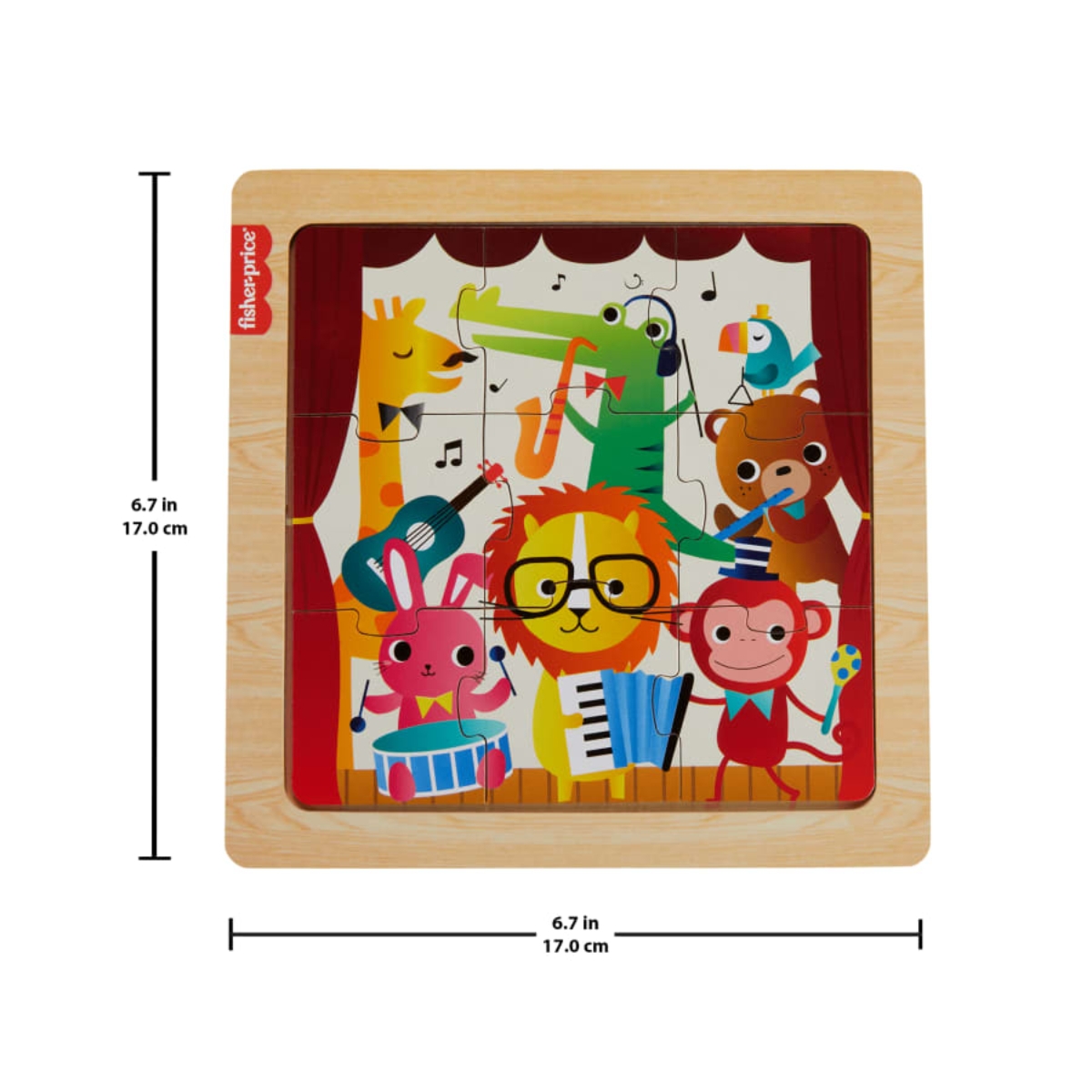 Fisher-Price Assorted Wooden Jigsaw Puzzle Unisex, 3-4 Years