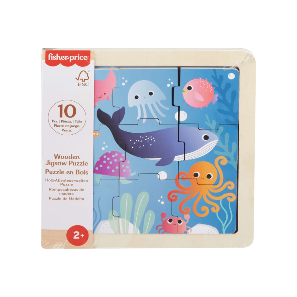 Fisher-Price Assorted Wooden Jigsaw Puzzle Unisex, 3-4 Years