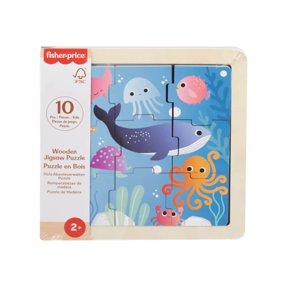 Fisher-Price Assorted Wooden Jigsaw Puzzle Unisex, 3-4 Years