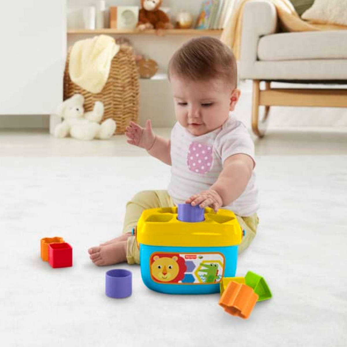 Fisher-Price Baby's First Blocks Shape-Sorting Toy Toddler, 0-2 Years