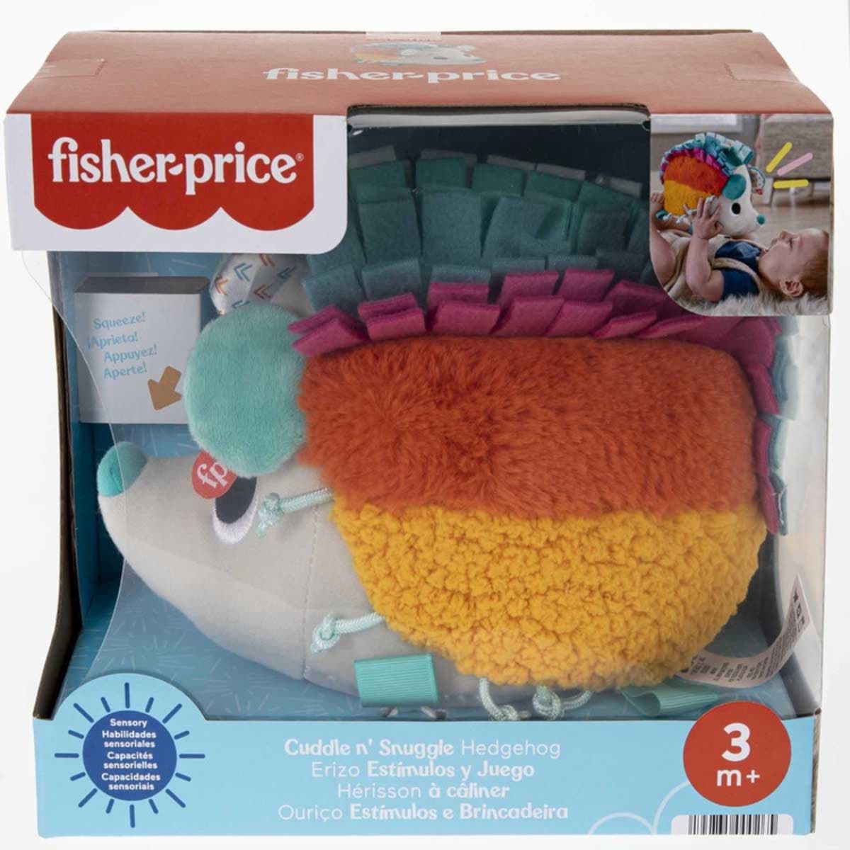 Fisher-Price Calming Vibrations Hedgehog Plush Soother Toddler, 0-2 Years