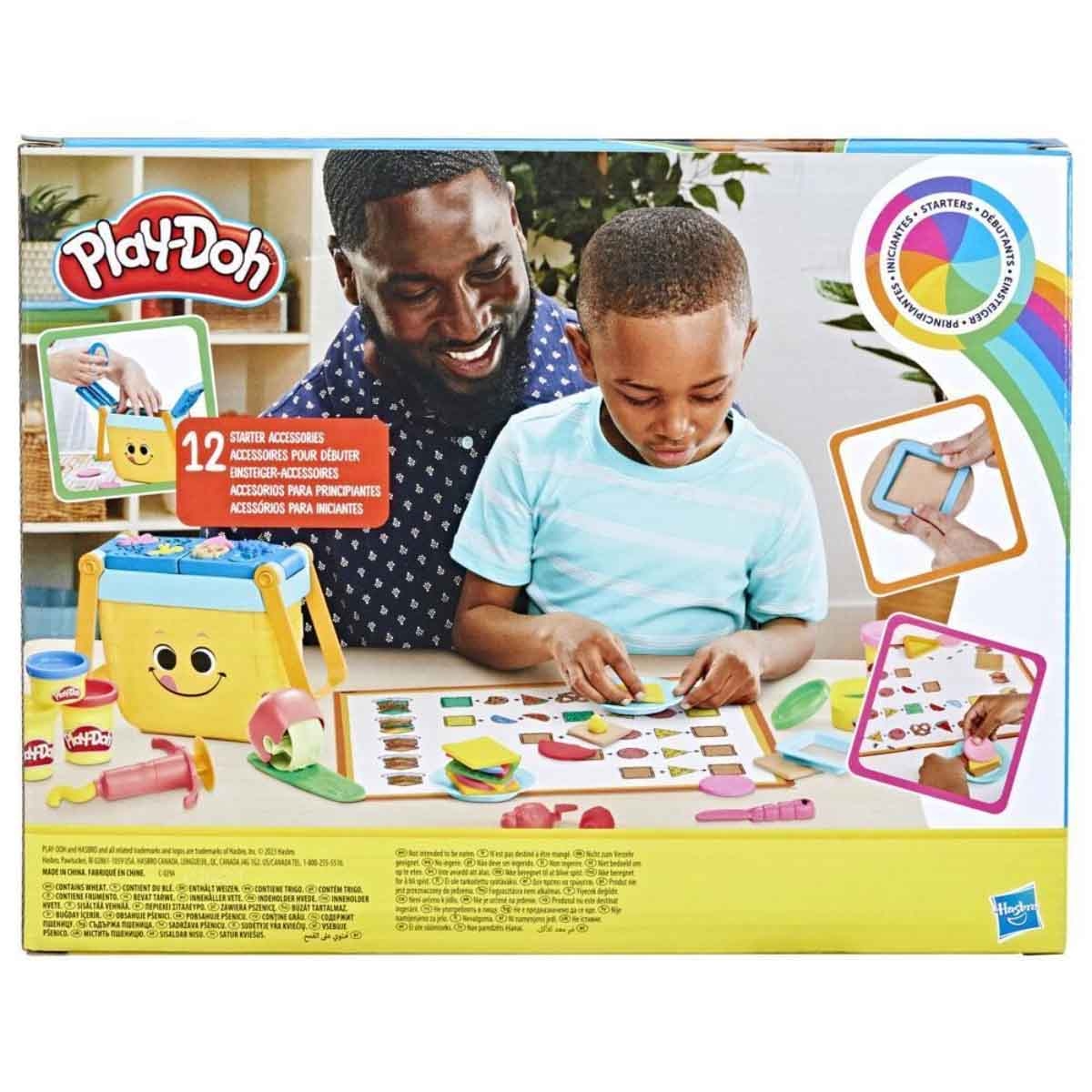 Fisher-Price Clay Pot with Compound Kings Butter Cloudz & Play-Doh Picnic Shapes Starter Set Bundle Unisex, 3-4 Years