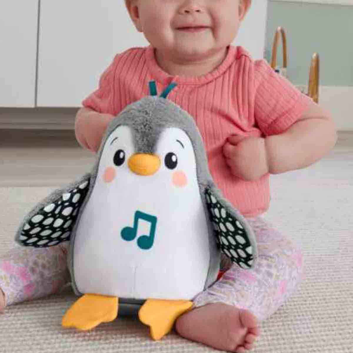 Fisher-Price Flap & Wobble Penguin Plush Toy Toddler, 0-2 Years