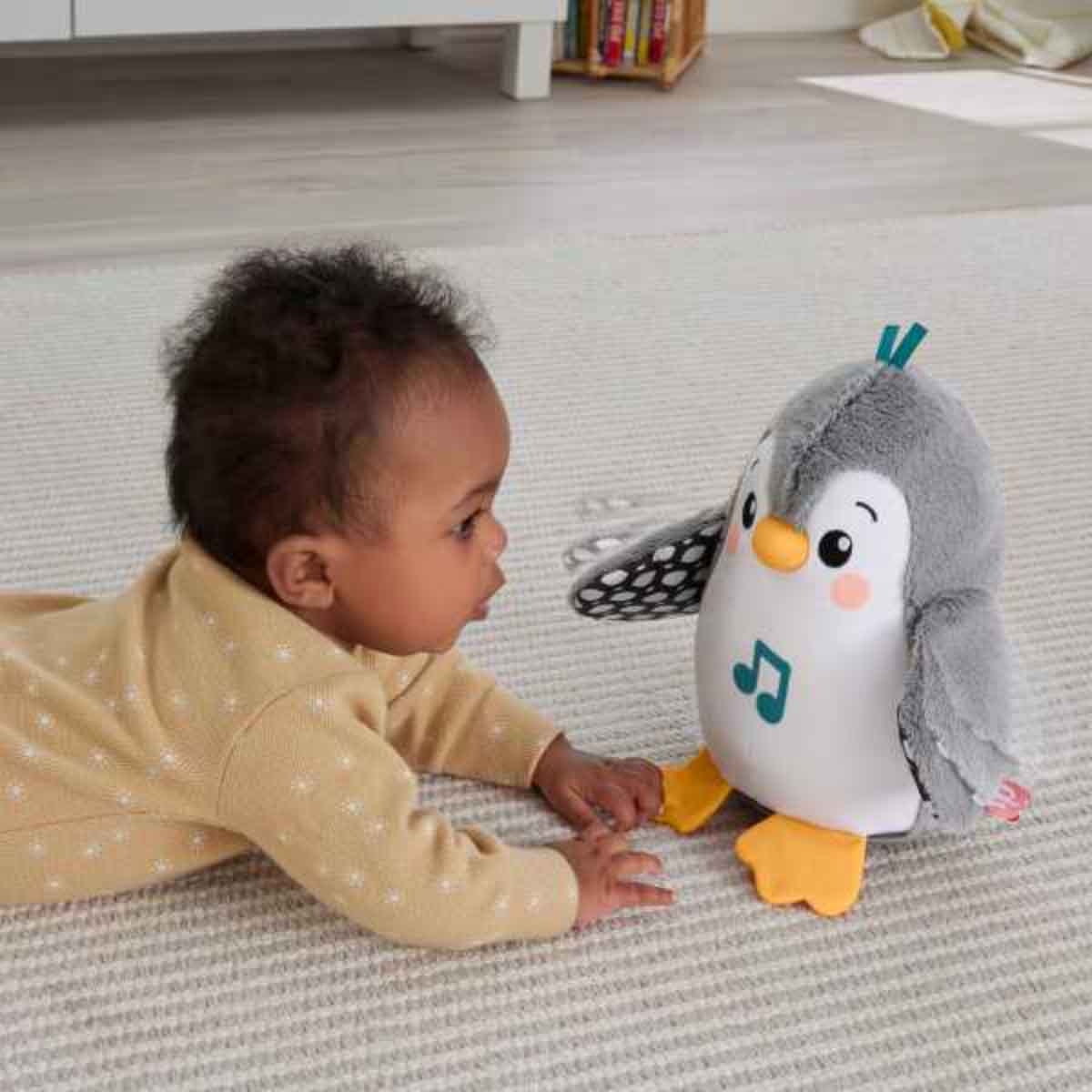Fisher-Price Flap & Wobble Penguin Plush Toy Toddler, 0-2 Years