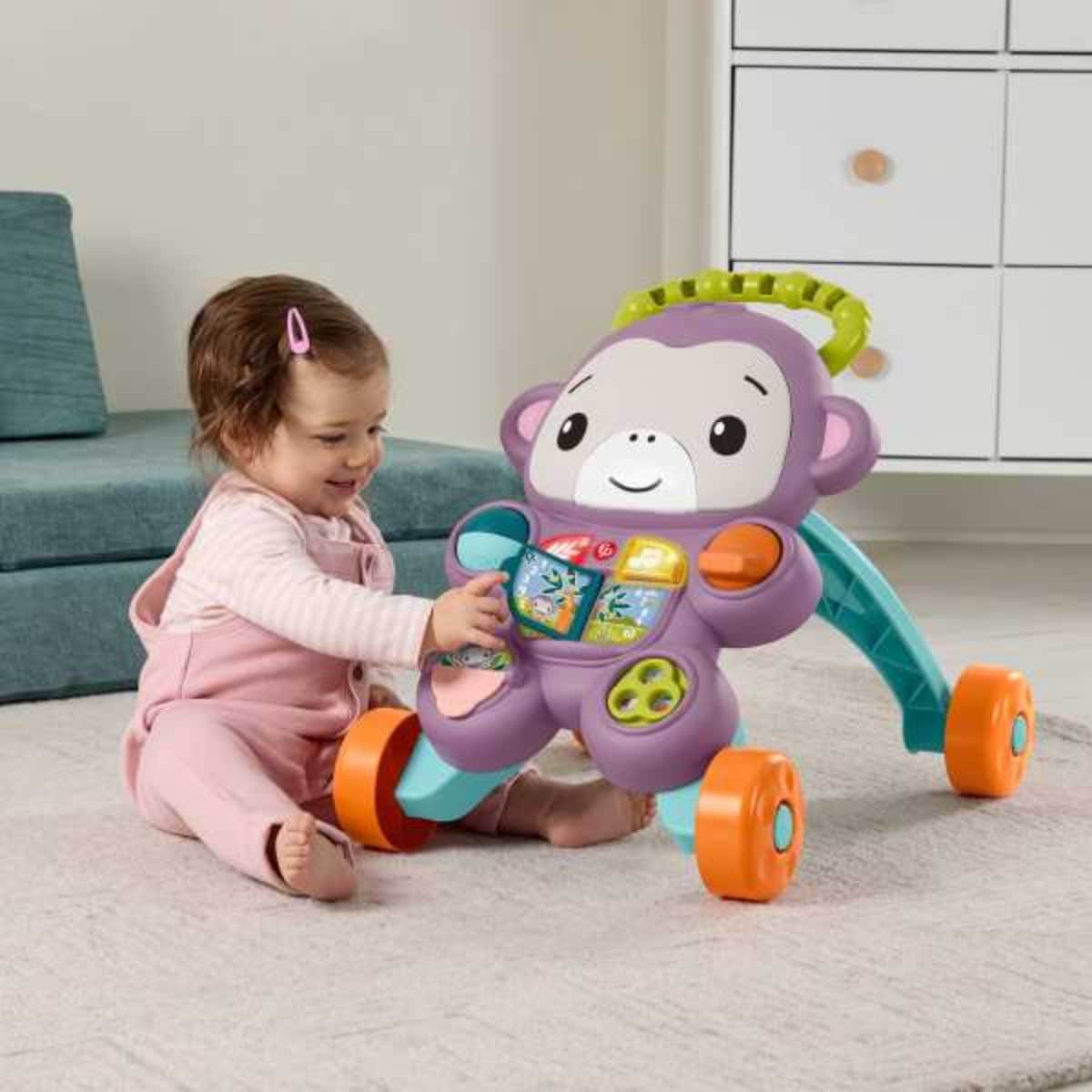 Fisher-Price Learn With Me Monkey Walker Toddler, 0-2 Years