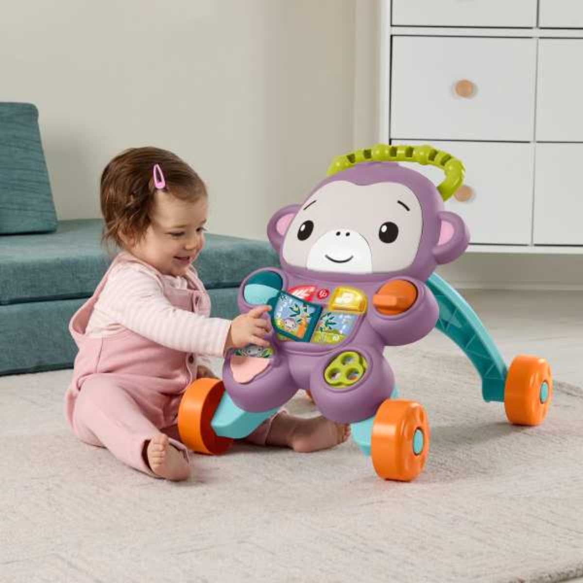Fisher-Price Learn With Me Monkey Walker Toddler, 0-2 Years