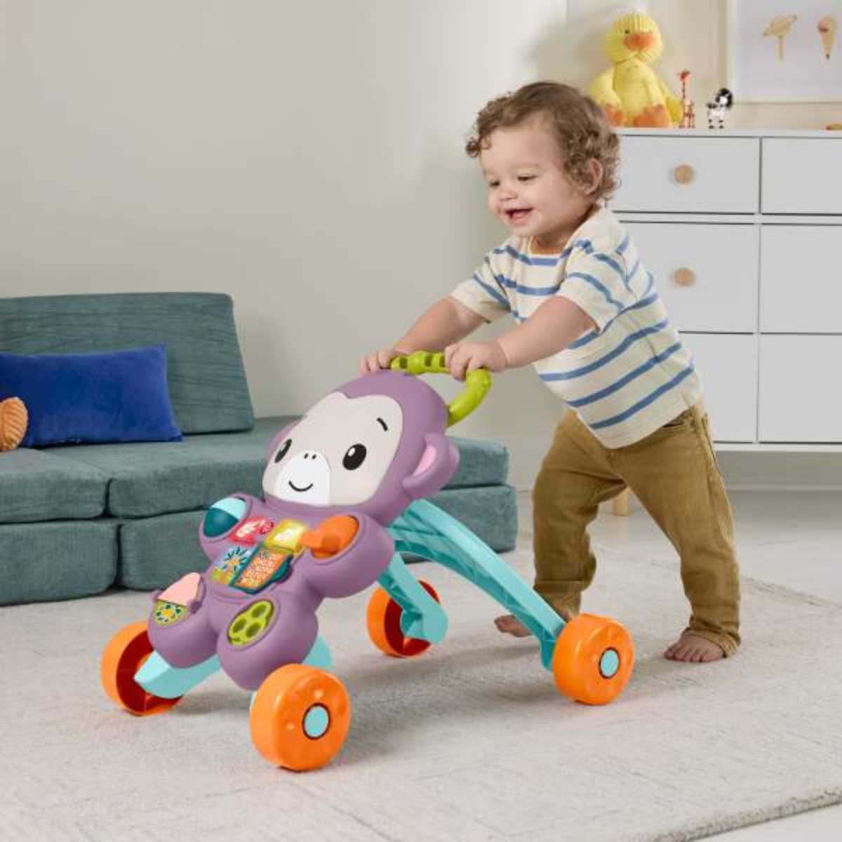 Fisher-Price Learn With Me Monkey Walker Toddler, 0-2 Years