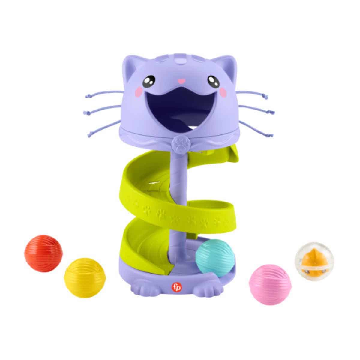 Fisher-Price Pets Purrr-fect Ball Tower Toy Toddler, 0-2 Years