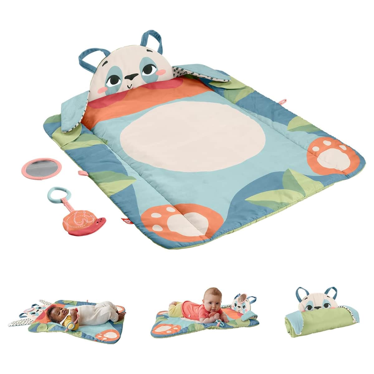 Fisher-Price Planet Friends Roly-Poly Panda Baby Activity Play Mat Toddler, 0-2 Years