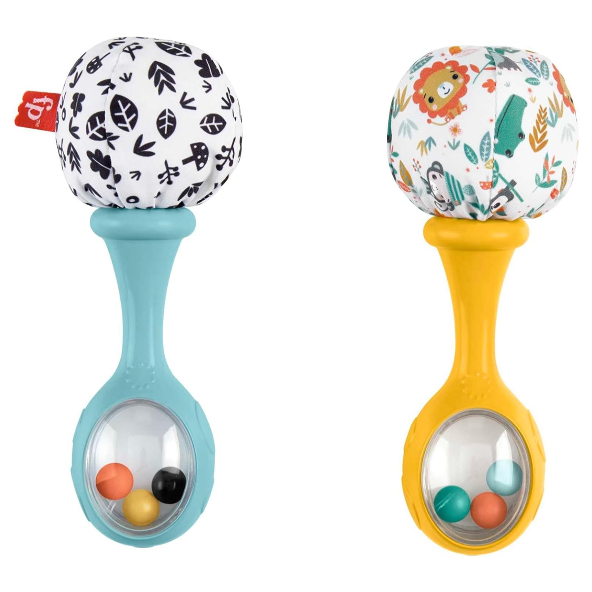Fisher-Price Rattle ‘n Rock Maracas Baby Rattle Toddler, 0-2 Years, Pack of 2