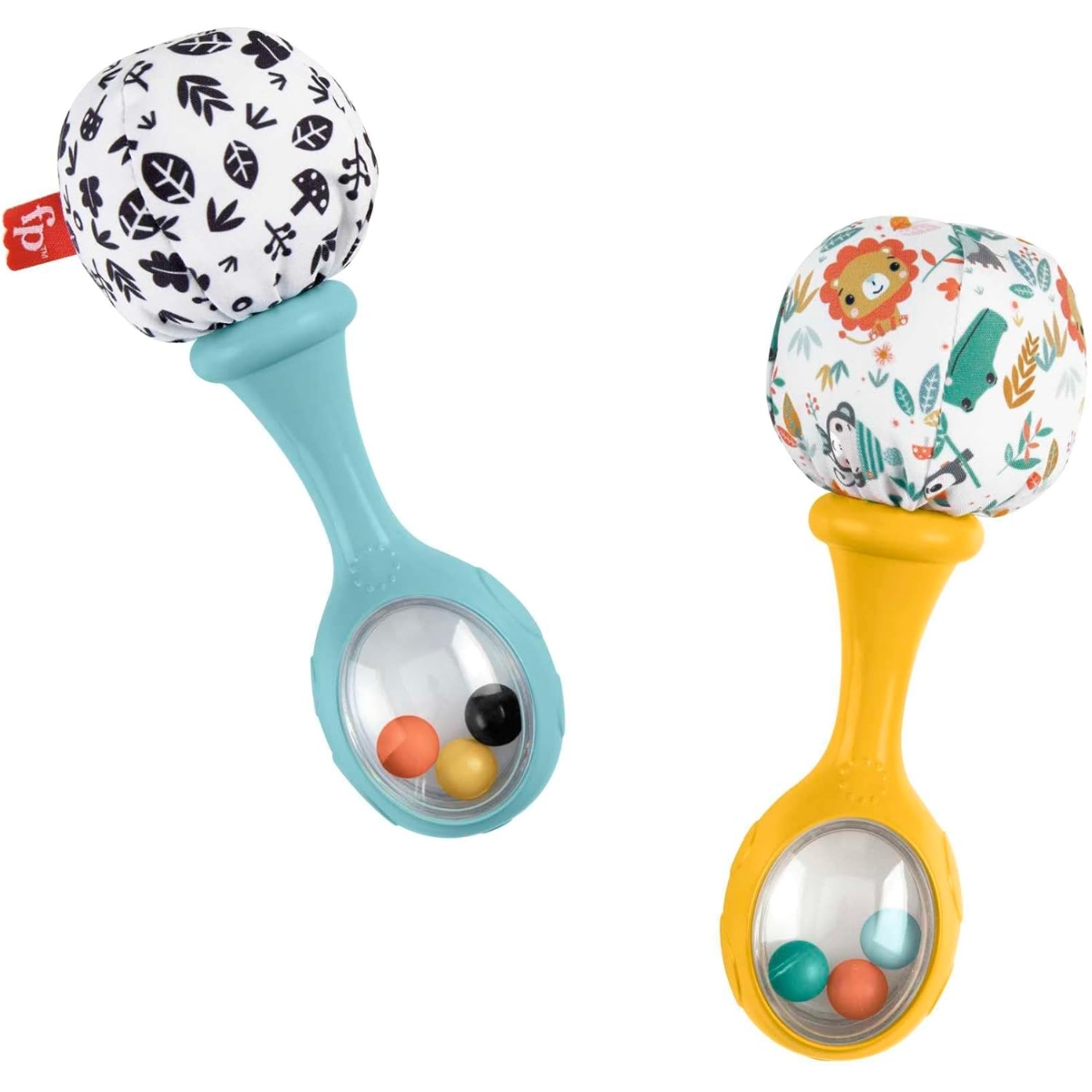 Fisher-Price Rattle ‘n Rock Maracas Baby Rattle Toddler, 0-2 Years, Pack of 2